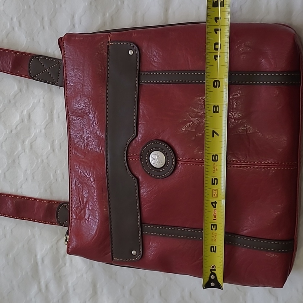Red Leather Crossbody Bag - Picture 8 of 11